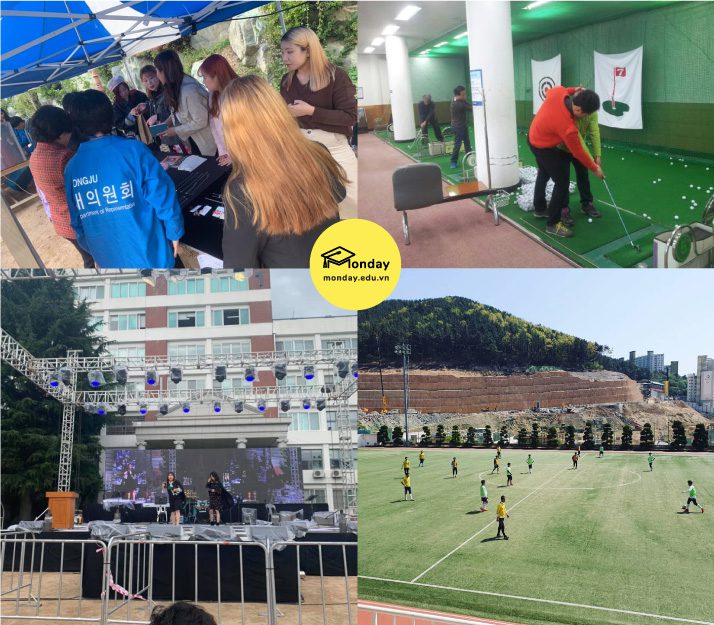 Một vài hoạt động giải trí của sinh viên trường Cao đẳng Dongju