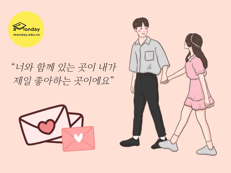 Các câu tỏ tình bằng tiếng Hàn