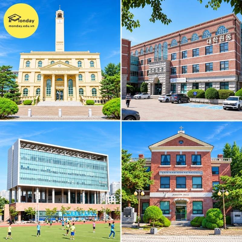 Các tòa nhà trường Đại học Pyeongtaek