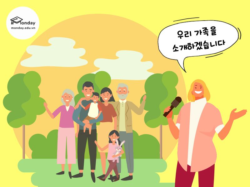Bài mẫu giới thiệu về gia đình bằng tiếng Hàn