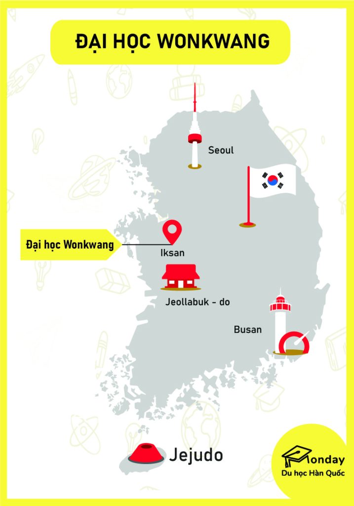 Bản đồ trường địa học Wonkwang