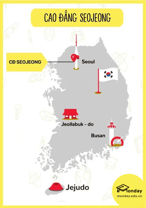Bản đồ trường cao đẳng Seojeong