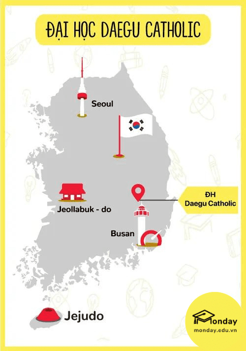 Bản đồ trường Đại học Daegu Catholic