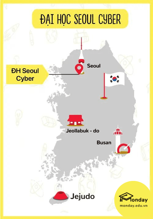  Bản đồ trường Đại học Seoul Cyber 