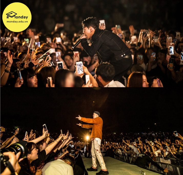 2 Rapper nhà AOMG - Gray và Loco biểu diễn tại Lễ hội trường Đại học Jeonju