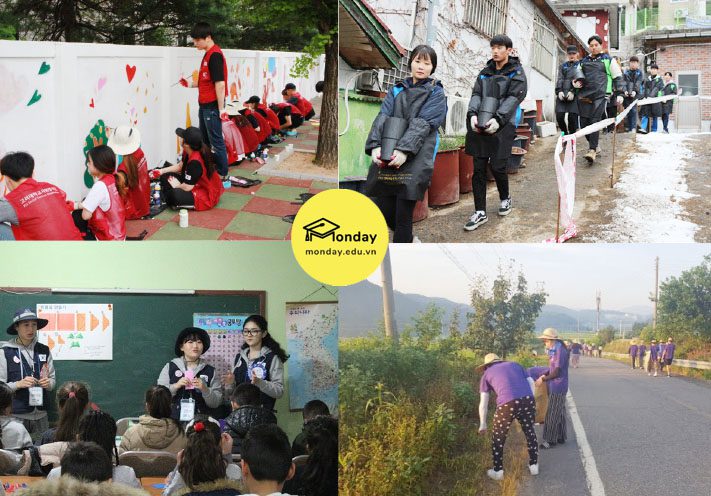 Trường thường xuyên tổ chức các chương trình tình nguyện trong nước và quốc tế  - Sejong University