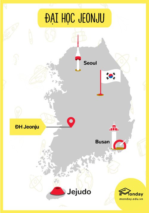 Bản đồ trường Đại học Jeonju