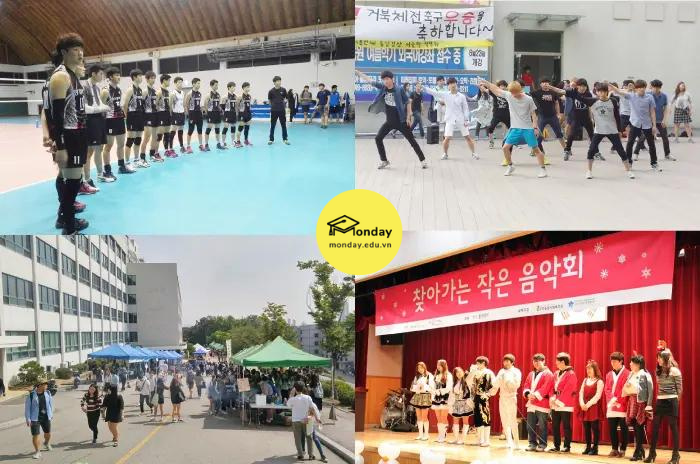 Sinh viên Đại học Kyonggi tích cực tham gia các hoạt động văn hoá, nghệ thuật...do trường tổ chức