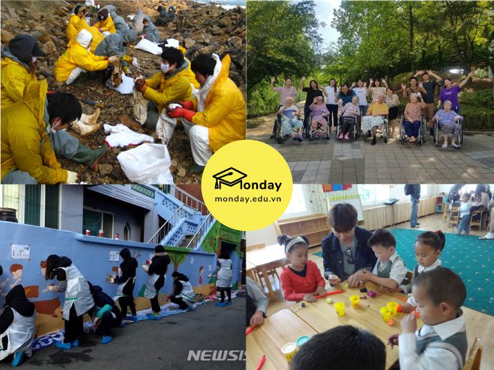 Một vài hoạt động tình nguyện của sinh viên trường Cao đẳng Dongyang Mirae