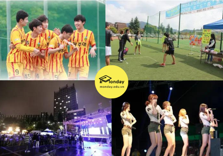 Một vài hoạt động giải trí của sinh viên đại học Gwangju