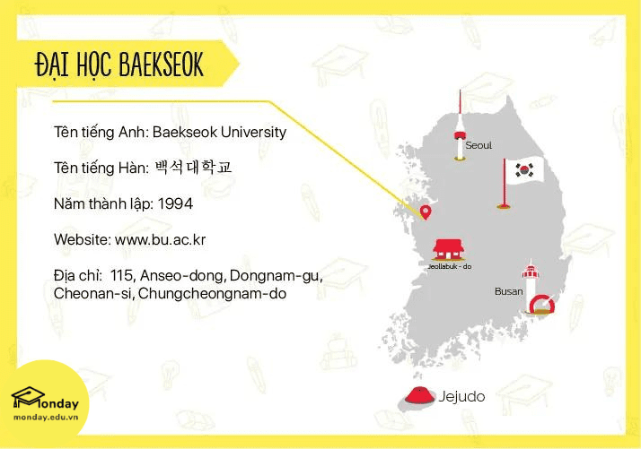 Thông tin và bản đồ trường Đại học Baekseok