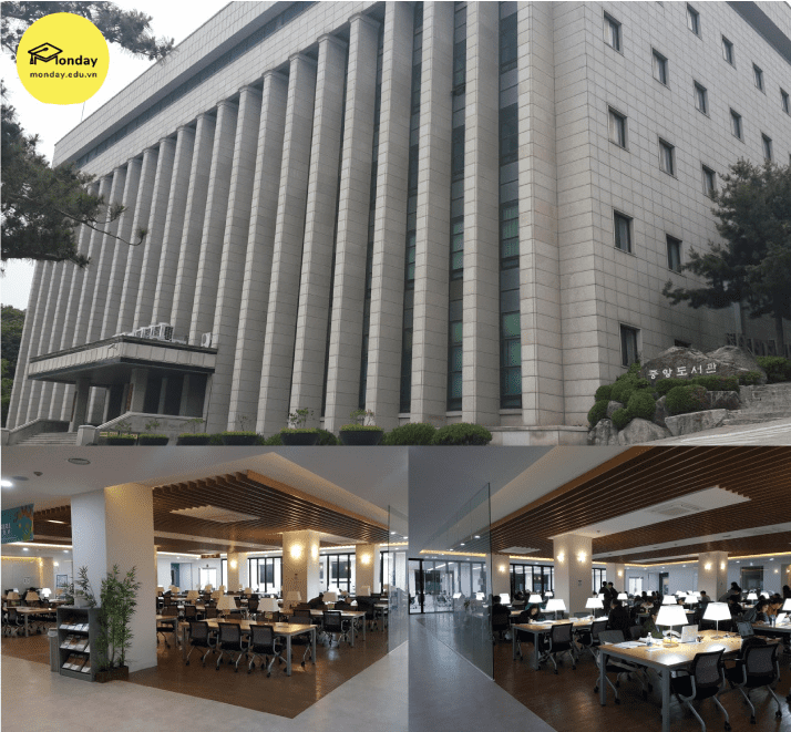 Thư viện lớn và hiện đại của Đại học Daejin