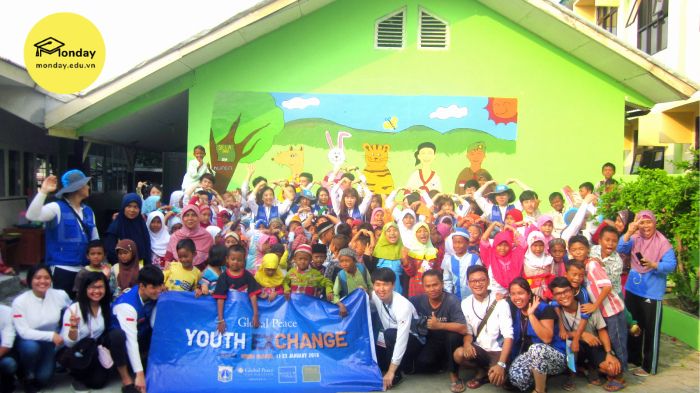 Hoạt động tình nguyện của Sinh viên Đại học Silla tại Indonesia