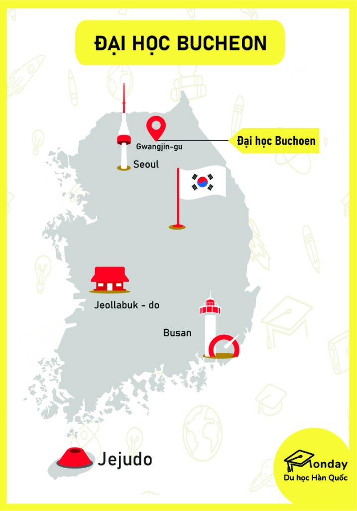 Bản đồ trường đại học Bucheon