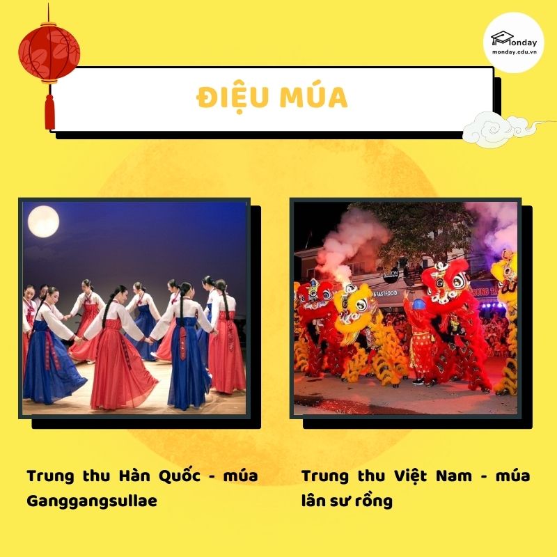 Điệu múa lễ hội Trung thu của Hàn Quốc và Việt Nam