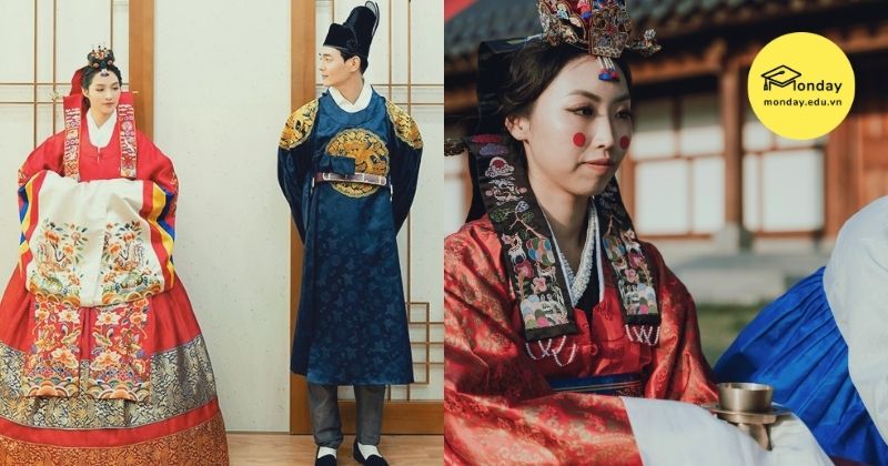 Hanbok truyền thống trong ngày cưới của người Hàn