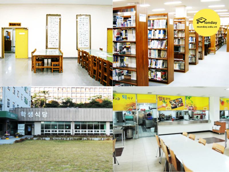 Thư viện và nhà ăn của Đại học Khoa học và Sức khỏe Chungbuk