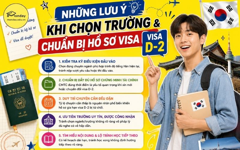 Những lưu ý khi chọn trường Hàn Quốc có chuyên ngành học ít