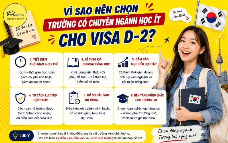 Vì sao nên chọn trường Hàn Quốc chuyên ngành học ít